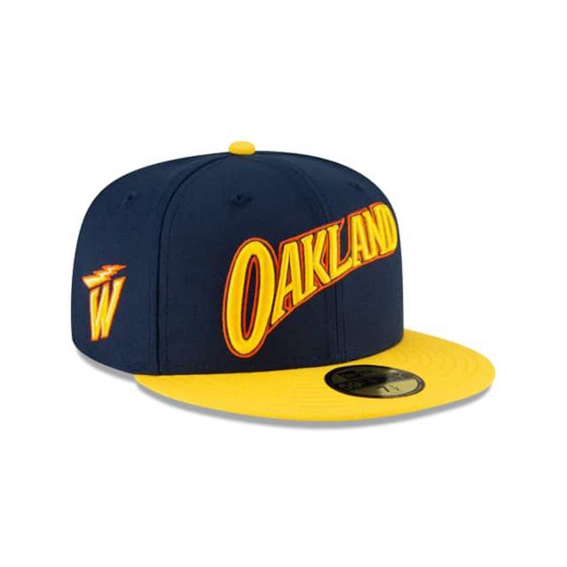 NBA Golden State Warriors City Edition 59Fifty Fitted (DBF3578) - Blue New Era Caps